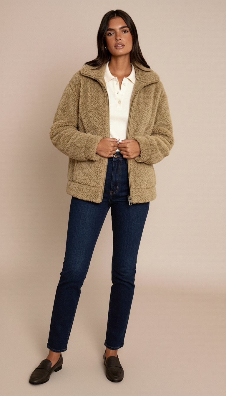 Sophie Women's Fleece Jacket | Soft and Cozy, Casual Outerwear