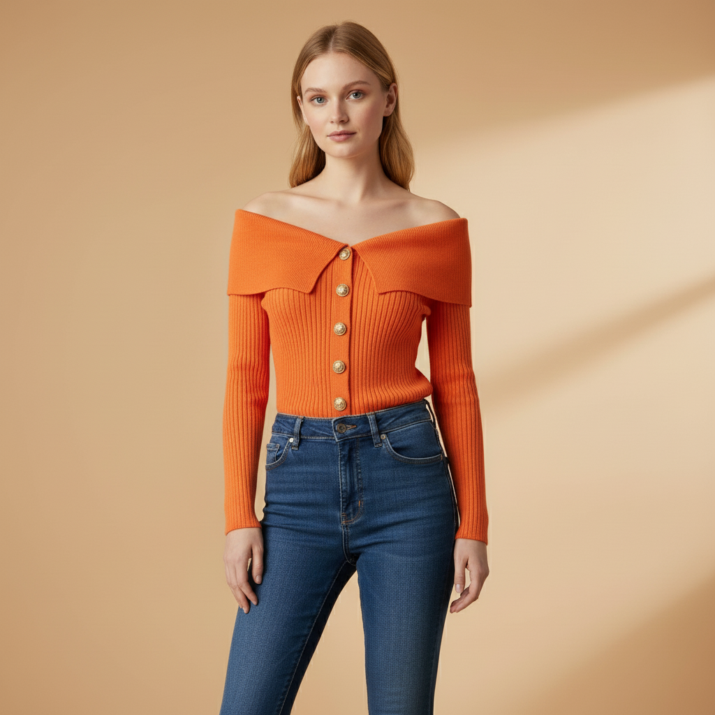 Ava Women's Cardigan | Ribbed Texture, Versatile Layering