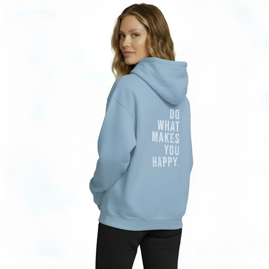 Women’s Hooded Text Print Sweater – Cozy Pullover Hoodie for Casual & Outdoor Wear