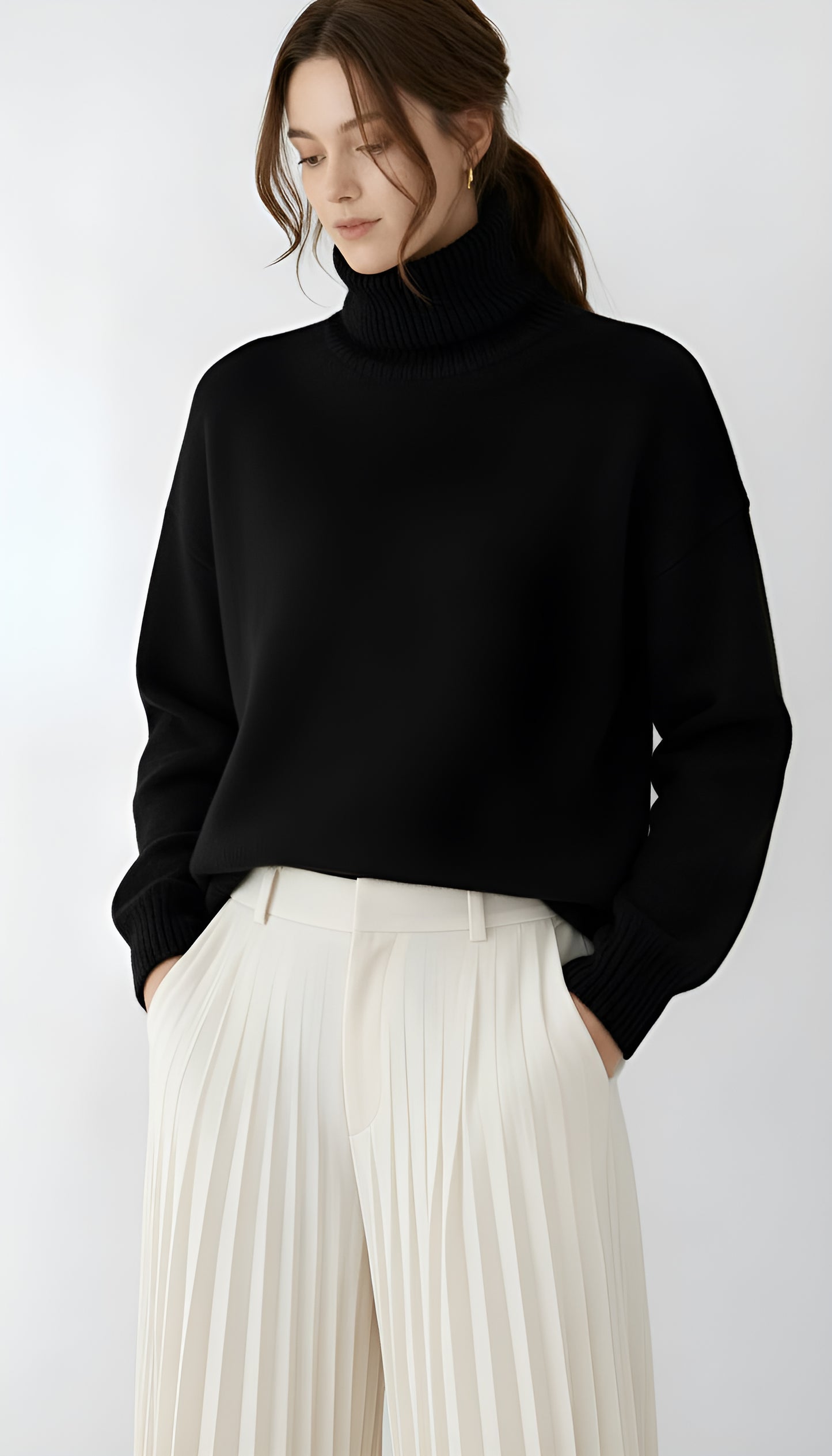 Women’s Turtleneck Sweater – Luxury Winter Knitwear