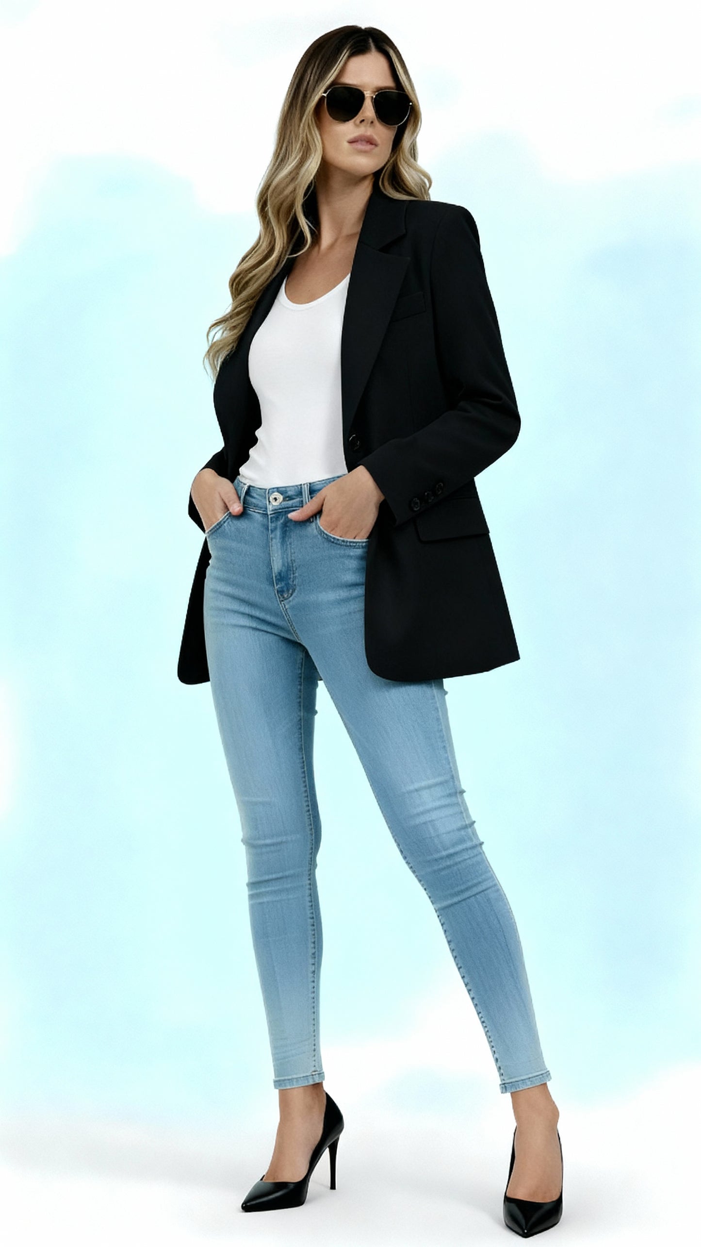 Women’s Tailored Blazer – Single-Breasted Office Jacket | Sophisticated Formal Wear