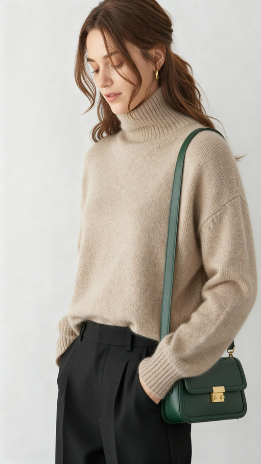 Women’s Turtleneck Sweater – Luxury Winter Knitwear