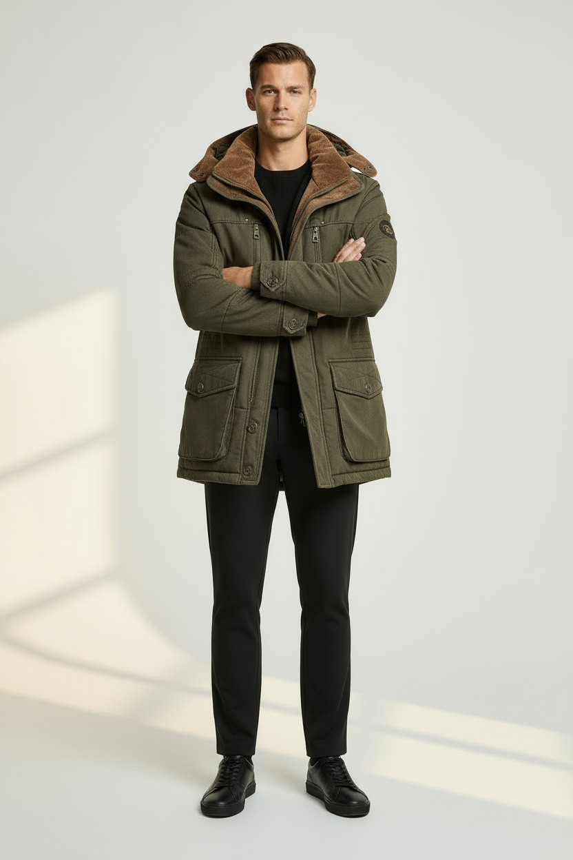 Men’s Waterproof Breathable Winter Jacket | Warm Insulated Outdoor Coat