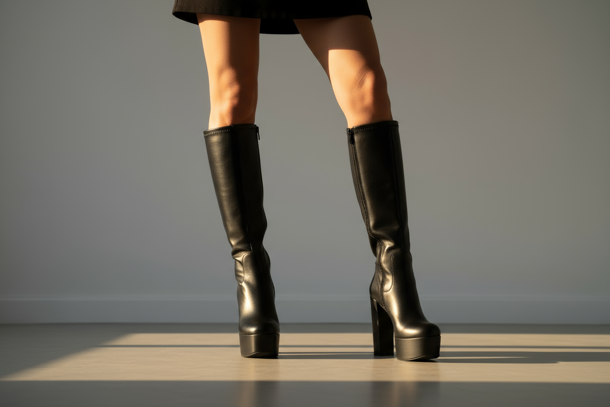 Women’s Winter Chic Over-the-Knee Boots with Chunky Heel | Stylish Tall Boots