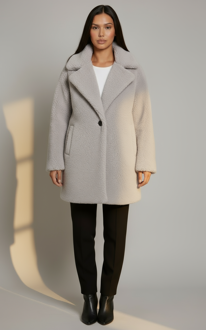 Classic Women's Teddy Coat | Warm Fuzzy Outerwear