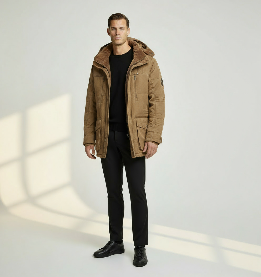 Men’s Waterproof Breathable Winter Jacket | Warm Insulated Outdoor Coat