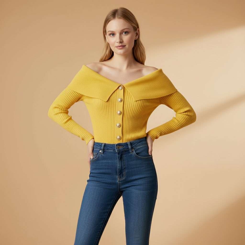 Ava Women's Cardigan | Ribbed Texture, Versatile Layering