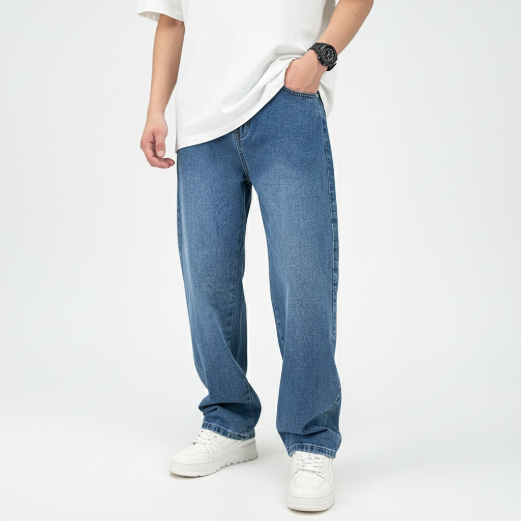 Jasper Men's Jeans | Soft Cotton Blend, Straight Leg