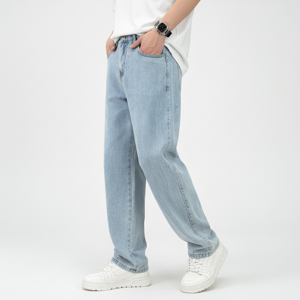Jasper Men's Jeans | Soft Cotton Blend, Straight Leg