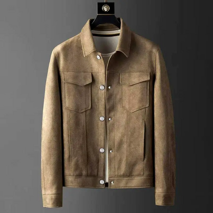 Harrison Men's Jacket | Durable Suede Blend, Versatile Style