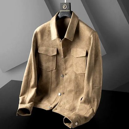 Harrison Men's Jacket | Durable Suede Blend, Versatile Style
