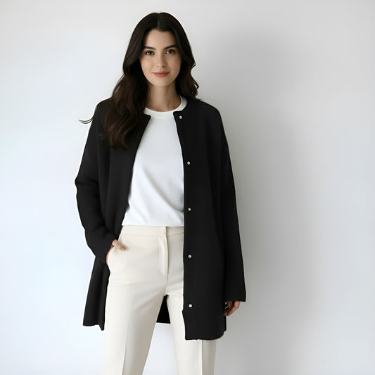 Women’s Luxury Soft Wool Cardigan – Cozy Button-Up Knit