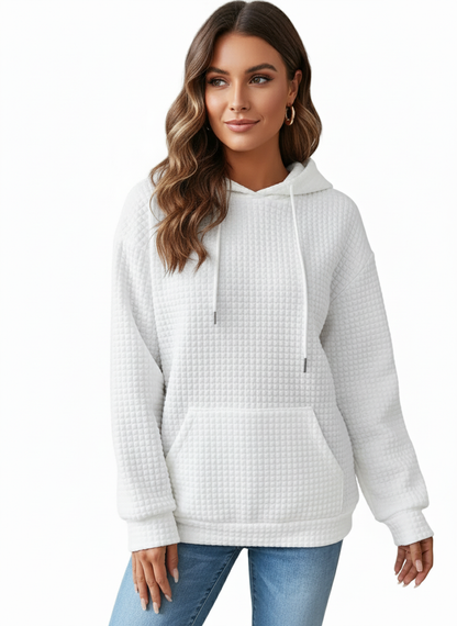 Ivy Women's Hoodie | Quilted Comfort, Stylish Casual Wear