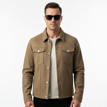 Harrison Men's Jacket | Durable Suede Blend, Versatile Style