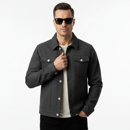Harrison Men's Jacket | Durable Suede Blend, Versatile Style