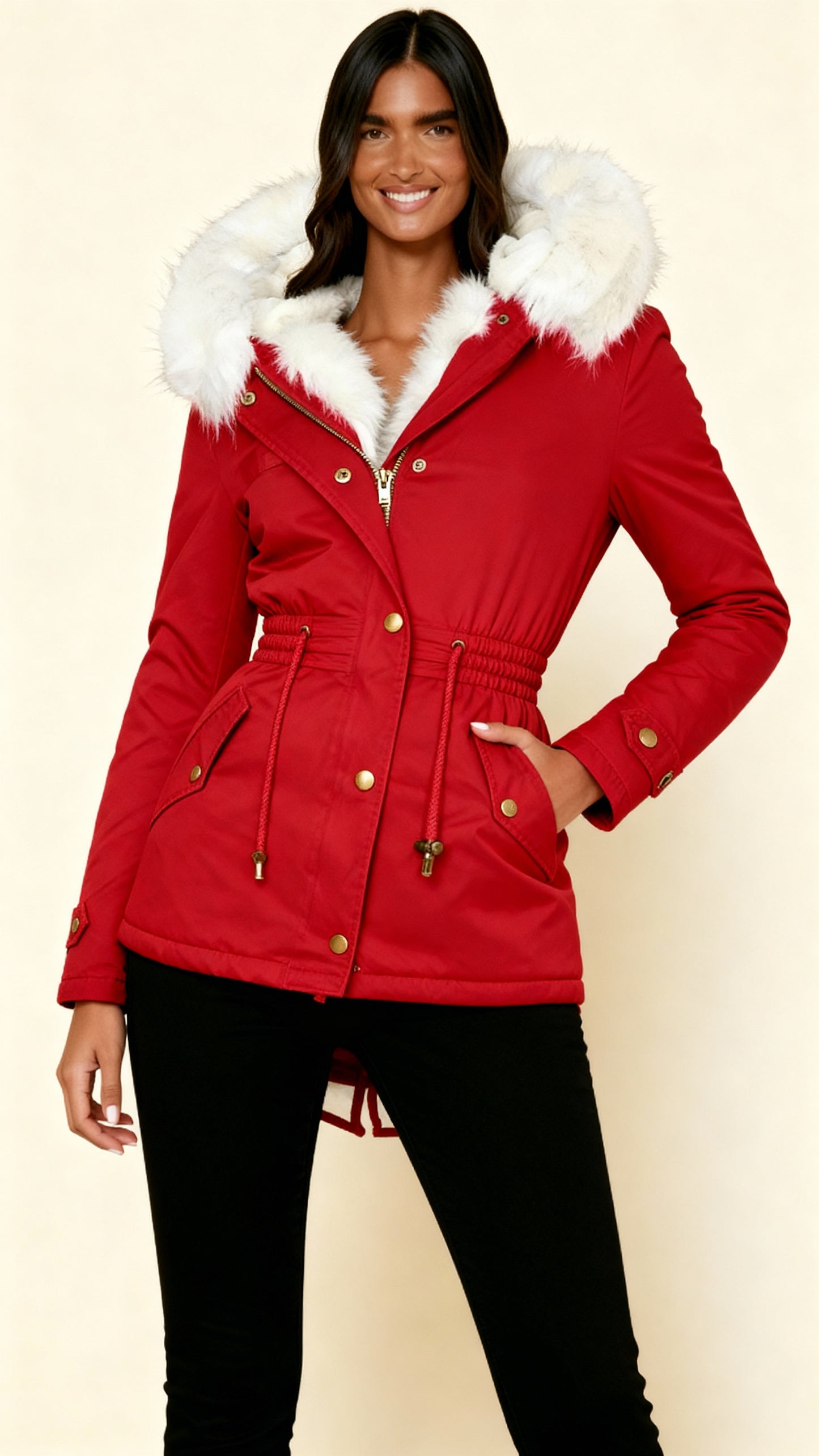 Women’s Long Hooded Parka Coat - Warm, Adjustable, and Stylish Outerwear