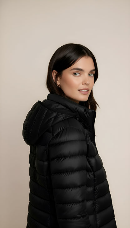 Women’s Hooded Puffer Jacket – Lightweight, Warm & Packable Winter Outerwear