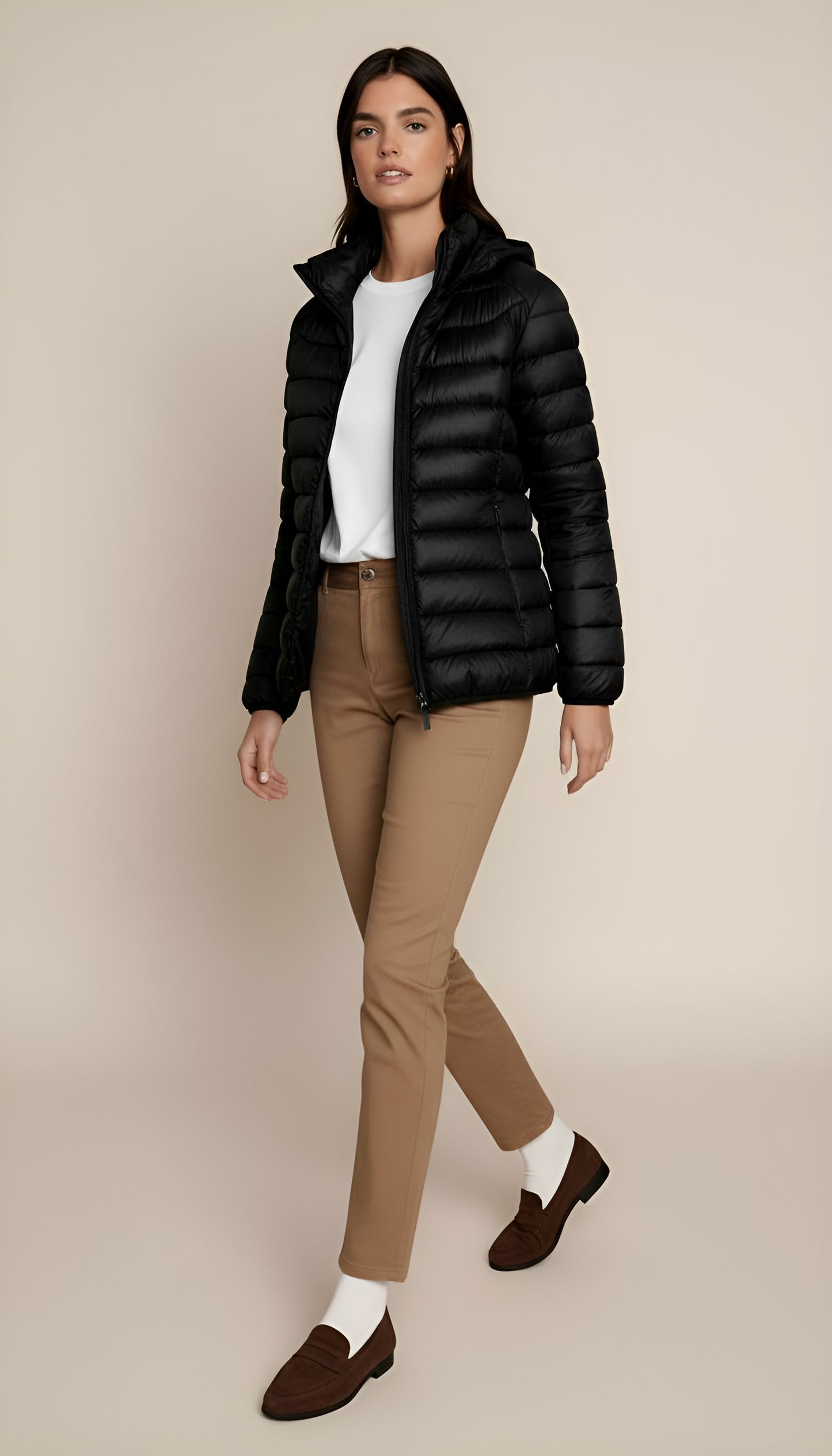 Women’s Hooded Puffer Jacket – Lightweight, Warm & Packable Winter Outerwear