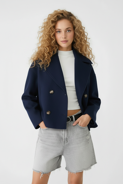 Ava Women's Jacket | Wool-Look, Oversized Fit