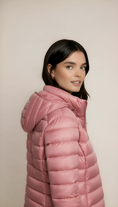 Women’s Hooded Puffer Jacket – Lightweight, Warm & Packable Winter Outerwear