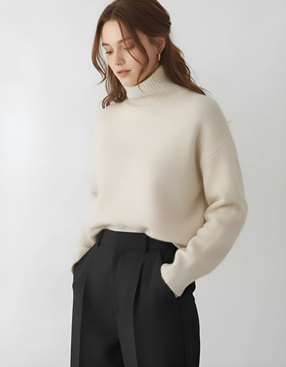 Women’s Turtleneck Sweater – Luxury Winter Knitwear