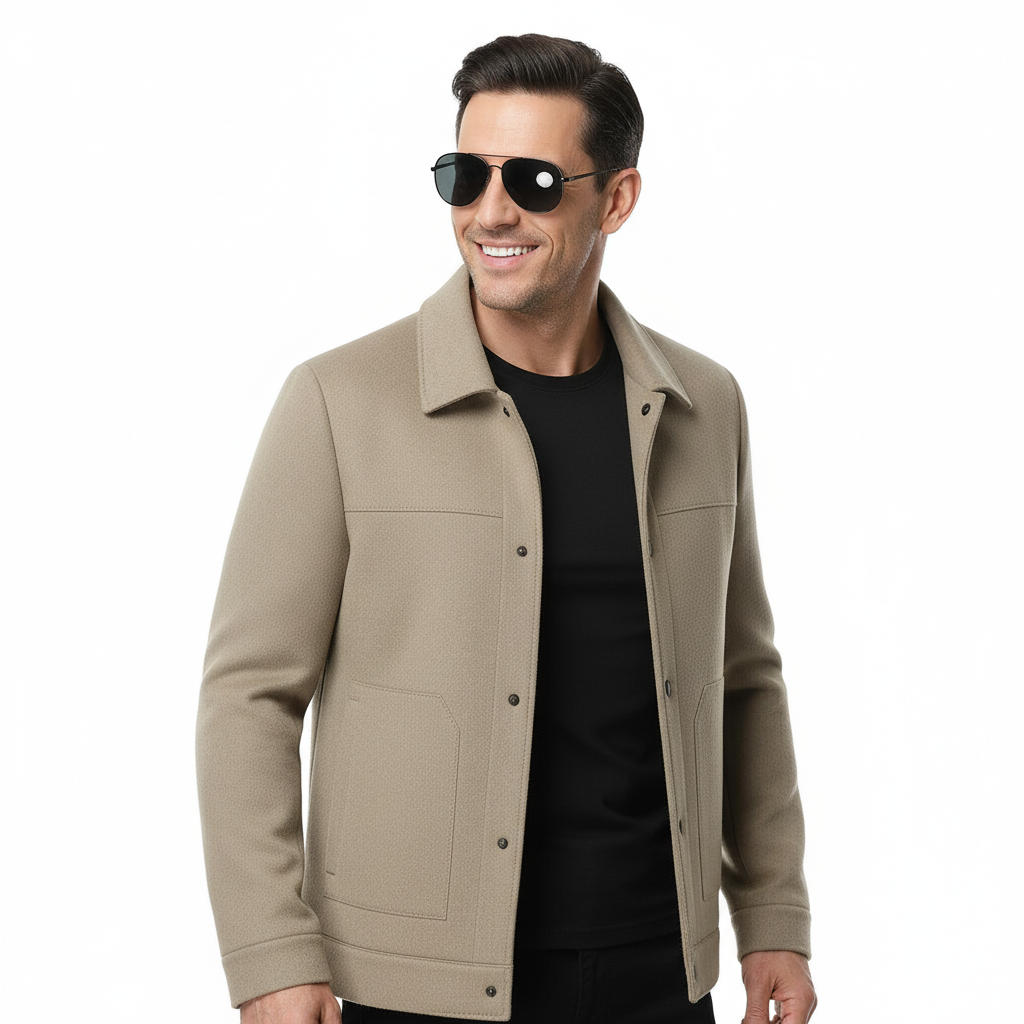 Lance Men's Winter Jacket | Wool Blend, Classic Design