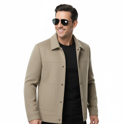 Lance Men's Winter Jacket | Wool Blend, Classic Design