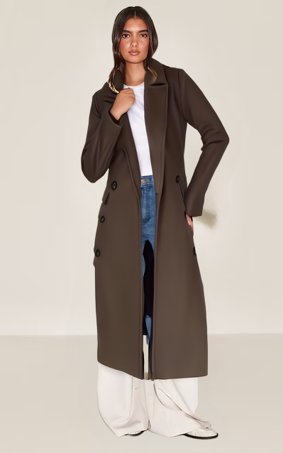 Rhea Women's Overcoat | Belted Double Breasted, Winter Coat