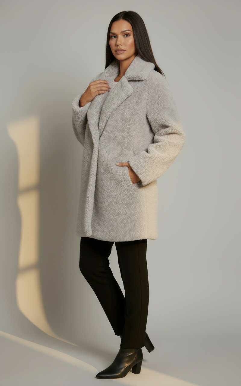 Classic Women's Teddy Coat | Warm Fuzzy Outerwear