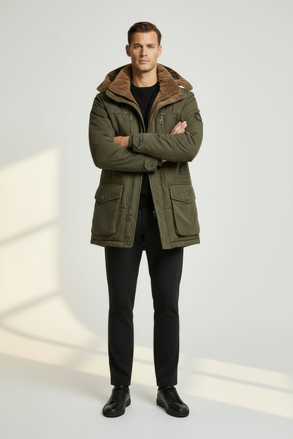 Men’s Waterproof Breathable Winter Jacket | Warm Insulated Outdoor Coat