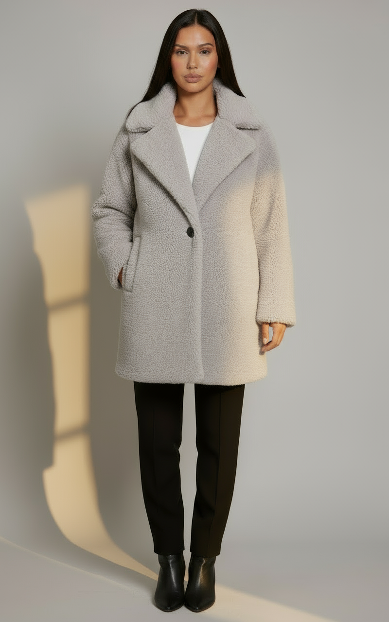 Classic Women's Teddy Coat | Warm Fuzzy Outerwear