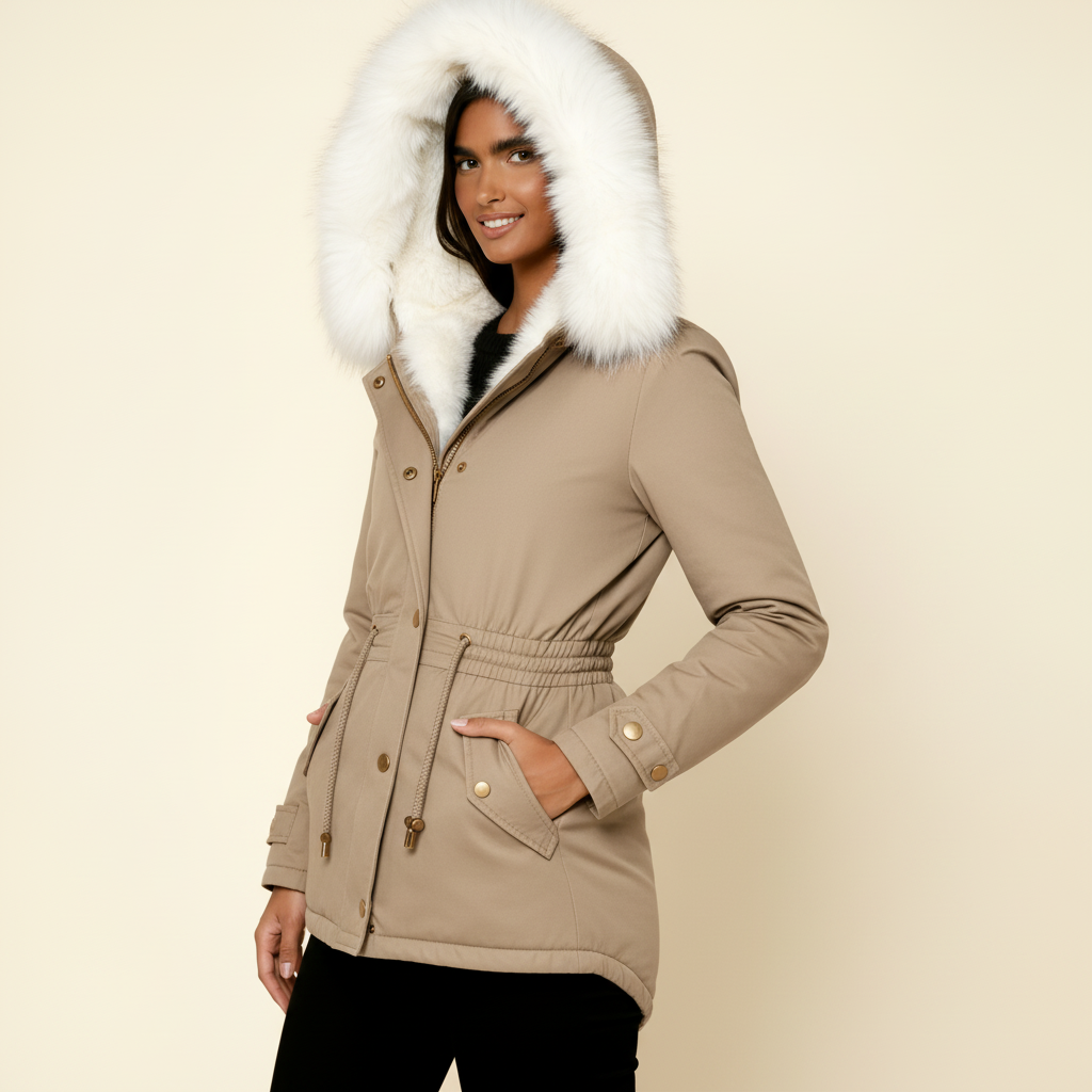 Women’s Long Hooded Parka Coat - Warm, Adjustable, and Stylish Outerwear