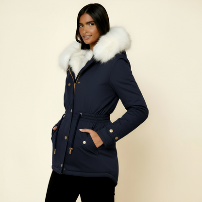 Women’s Long Hooded Parka Coat - Warm, Adjustable, and Stylish Outerwear