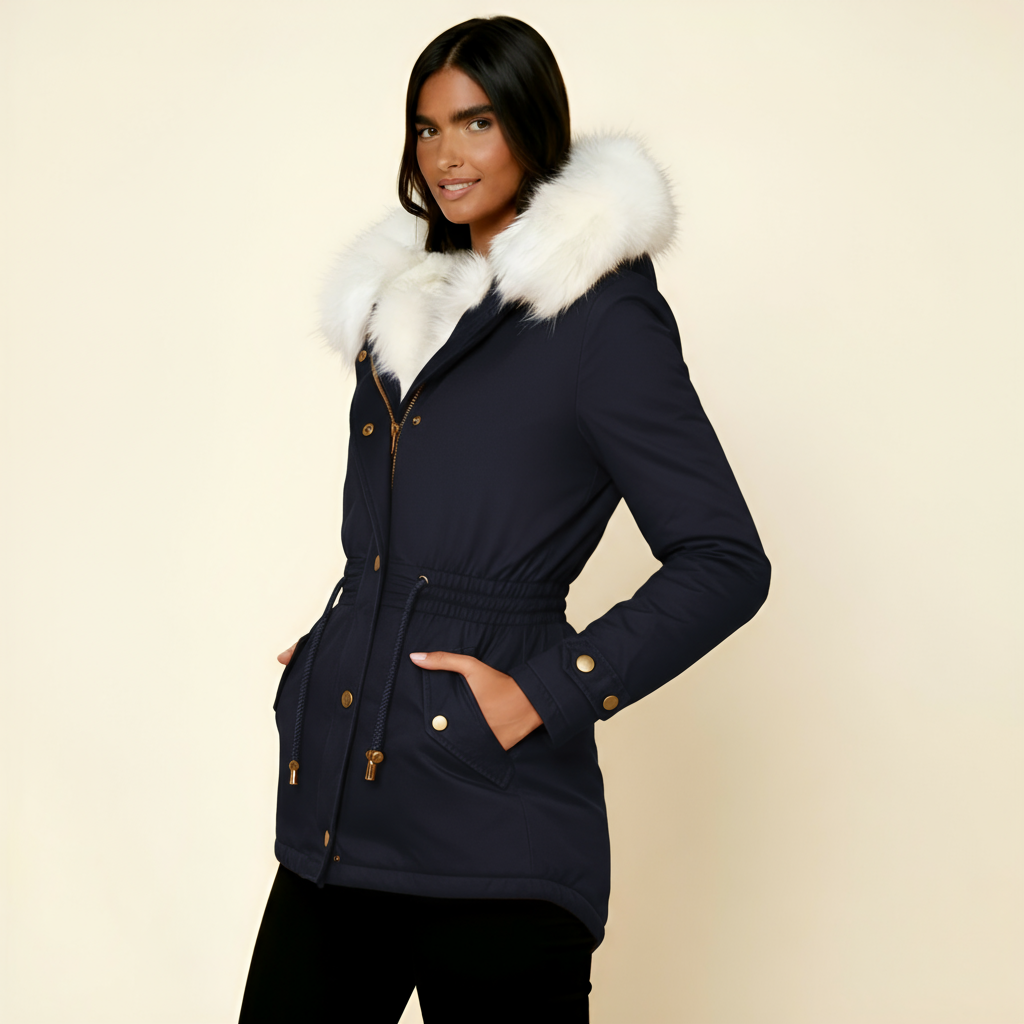 Women’s Long Hooded Parka Coat - Warm, Adjustable, and Stylish Outerwear