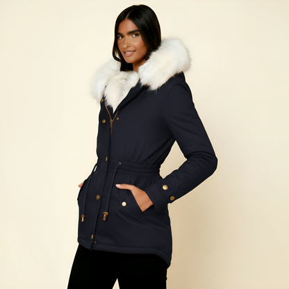 Women’s Long Hooded Parka Coat - Warm, Adjustable, and Stylish Outerwear