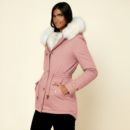 Women’s Long Hooded Parka Coat - Warm, Adjustable, and Stylish Outerwear