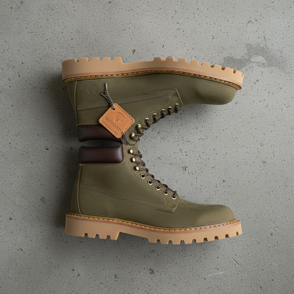 Men's Ankle Boots – Lace-Up with Rugged Sole