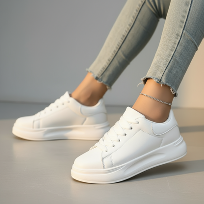 Women’s Orthopedic Sneakers – Leather, Lightweight, Slip-Resistant