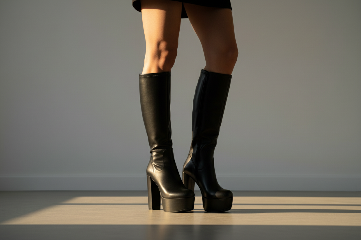 Women’s Winter Chic Over-the-Knee Boots with Chunky Heel | Stylish Tall Boots
