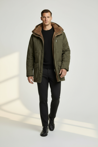 Men’s Waterproof Breathable Winter Jacket | Warm Insulated Outdoor Coat